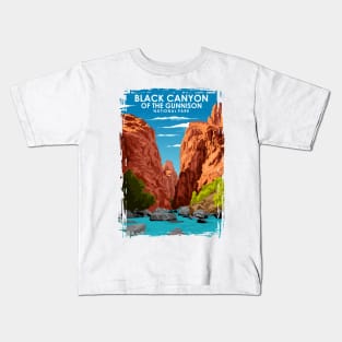 Black Canyon of the Gunnison National Park Travel Poster Kids T-Shirt